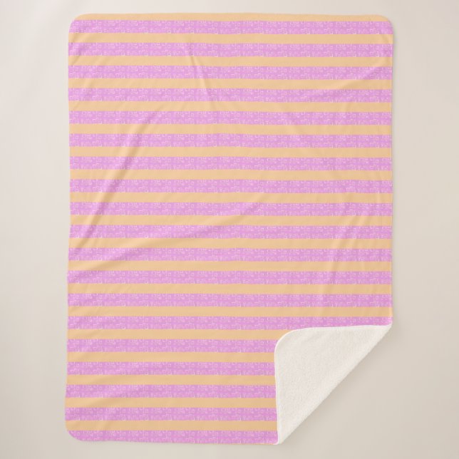 Rosa Geometrisch  Sherpadecke (Vorderseite)