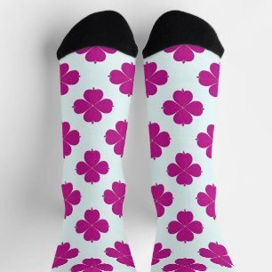rosa geometrische Blume auf einem Lichthintergrund Socken