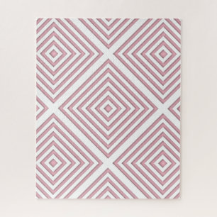 Rosa geometrische Quadrate Puzzle