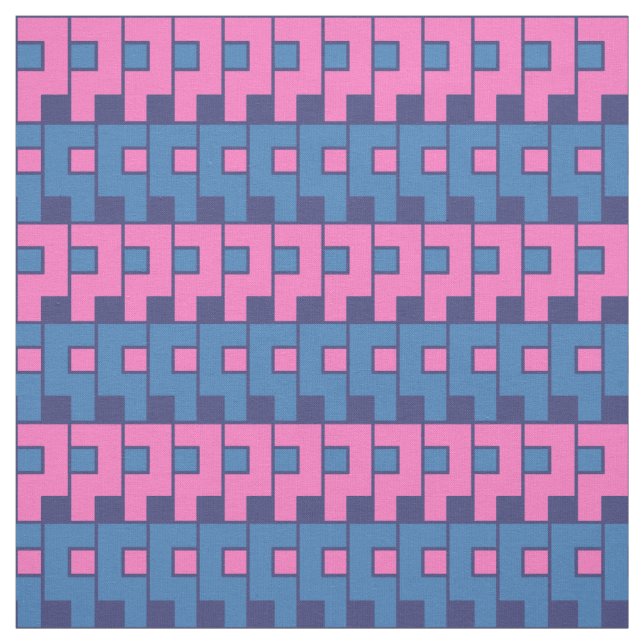 rosa Geometrisches Gewebe Stoff (Muster)