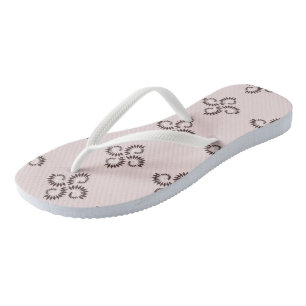 rosa geometrisches Muster 3 Flip Flops