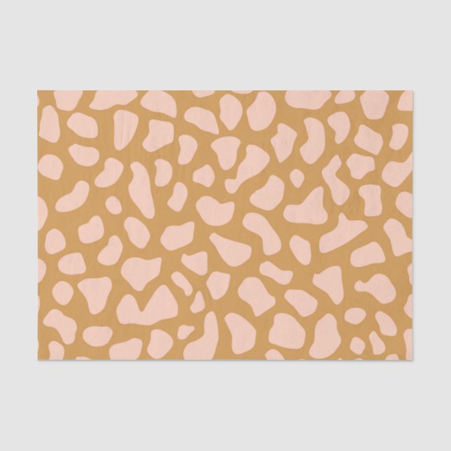 Rosa Gepard-Druck-Decoupage Seidenpapier (Vorderseite)