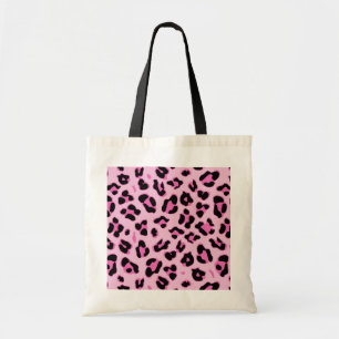Rosa Gepard-Leopard-Druck-Fleck-Muster Tragetasche