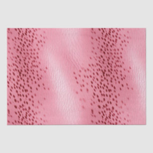 Rosa Gepunktet rosa Lederaussehen Seidenpapier