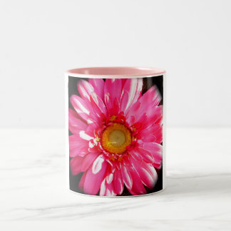 Rosa Gerber Gänseblümchen-Tasse Zweifarbige Tasse