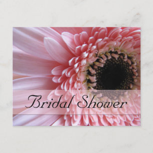 Rosa Gerbera-Gänseblümchen-Brautparty-Einladungen Einladung