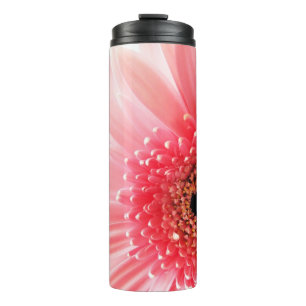 Rosa Gerbera-Margerite Thermosbecher