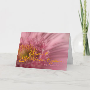 Rosa Gerbera • Save the Date Karte