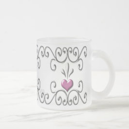 Rosa, gerötete Mattierte Tasse