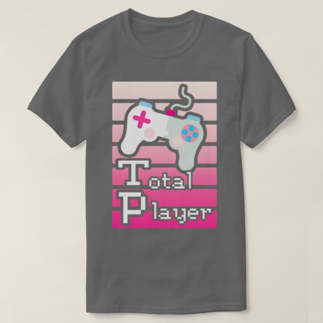 Rosa Gesamtspieldesign T-Shirt (Design vorne)