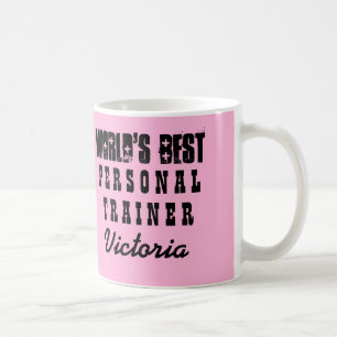 Rosa-Geschenk A08 der TRAINER der Welt bestes Tasse