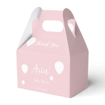 Rosa Geschenkboxen für Baby Shower