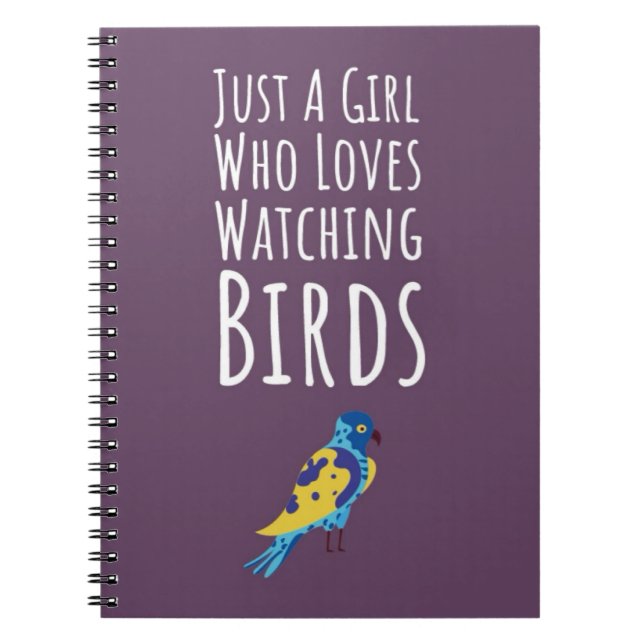 Rosa Geschenke zum Thema Vögel für Baby Mädchen fü Notizblock (Vorderseite)