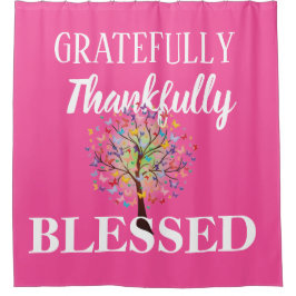 Rosa gesegnet duschvorhang