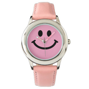 Rosa Gesicht Armbanduhr