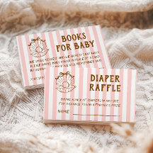 Rosa gestreifte Muschel-Baby-Party-Buchwunsch