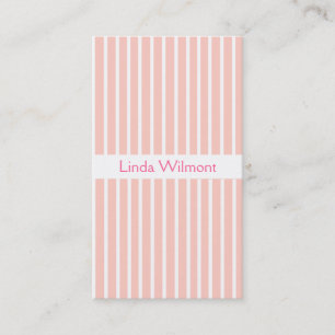 Rosa gestreifte Visitenkarte