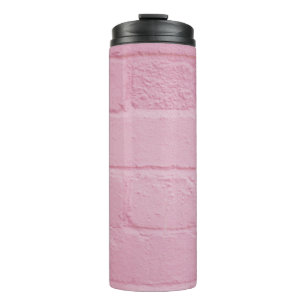 ROSA GESTRICHENE ZIEGELWAND THERMOSBECHER