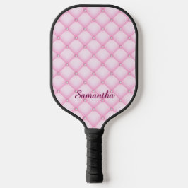 Rosa getuftetes glamouröses Ästhetik Pickleball Schläger