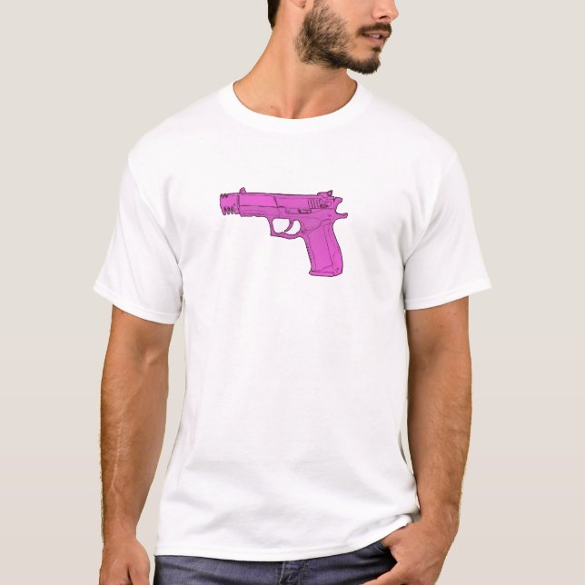 Rosa Gewehr T-Shirt (Vorderseite)