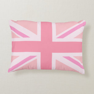 Rosa Gewerkschafts-Jack/Flagge Dekokissen