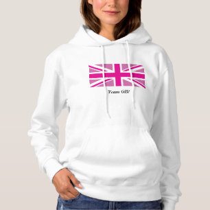 Rosa Gewerkschafts-Jack-personalisierter Hoodie