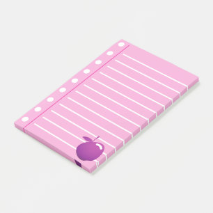 Rosa gezeichnete Post-it-Notizen Post-it Klebezettel
