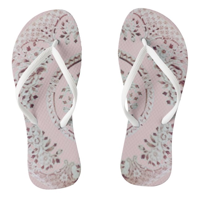 Rosa Gibson-Mädchen Flip Flops (Fußbett)
