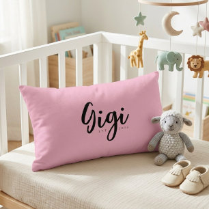 Rosa Gigi Gründungsjahr-Kissen-Design zum Aufbewah Lendenkissen