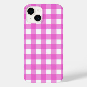 Rosa Gingham Case-Mate iPhone 14 Hülle