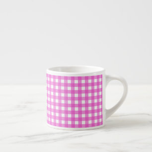 Rosa Gingham Espressotasse