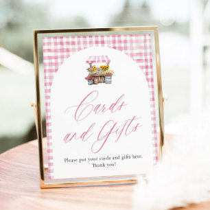 Rosa Gingham Fresh Off Market Cards and Gifts Poster
