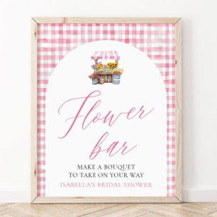 Rosa Gingham Fresh Off The Market Blume Bar Poster