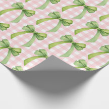 Rosa Gingham-Geschenkpapier