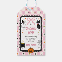 Rosa Gingham Halloween-Geburtstagsfeier