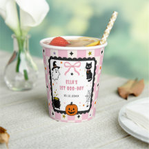 Rosa Gingham Halloween-Geburtstagsfeier