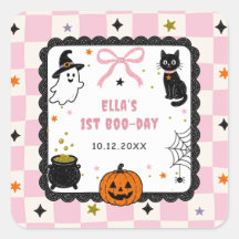 Rosa Gingham Halloween-Geburtstagsfeier