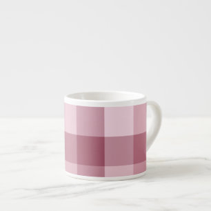 Rosa Gingham-Karo-Karo-Design Espressotasse