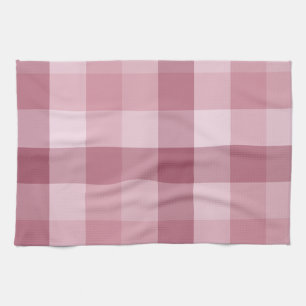 Rosa Gingham-Karo-Karo-Design Geschirrtuch