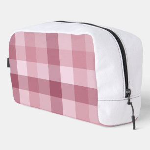 Rosa Gingham-Karo-Karodesign Waschbeutel
