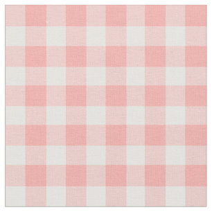 Rosa Gingham Karo Pattern Stoff