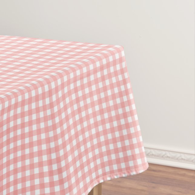 Rosa Gingham Karo Pattern Tischdecke (Beispiel)