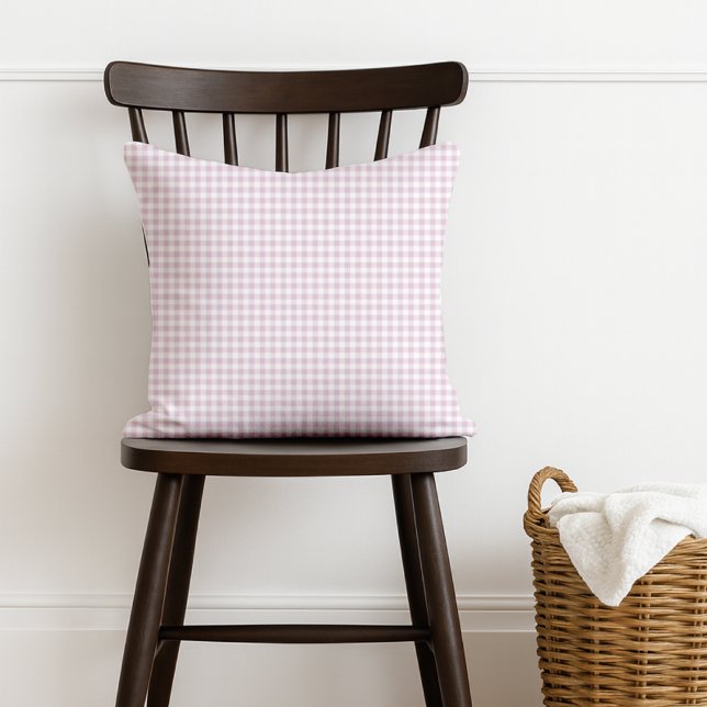 Rosa Gingham Kinderzimmer Kissen (Von Creator hochgeladen)