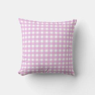 Rosa Gingham Kissen