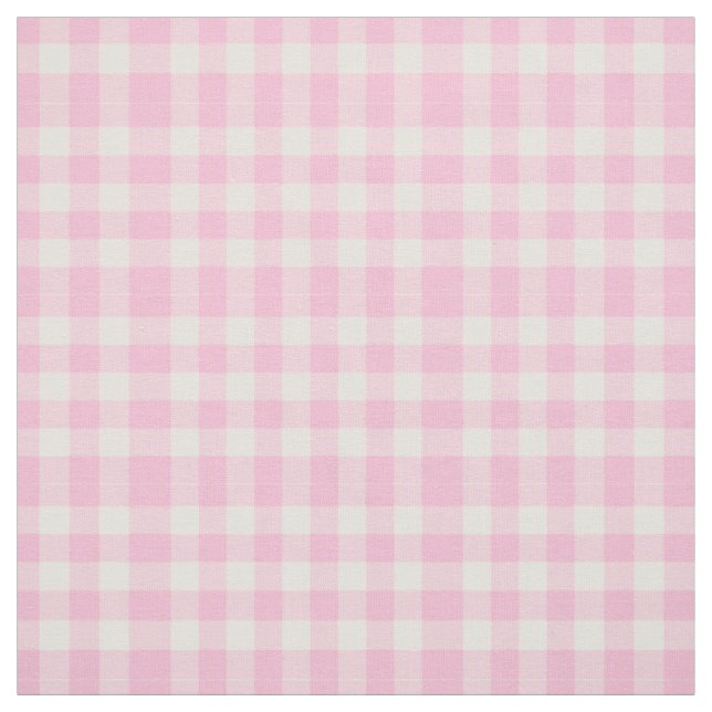Rosa Gingham Klassischer Stoff (Muster)