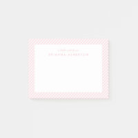 Rosa Gingham niedlich süß personalisiert