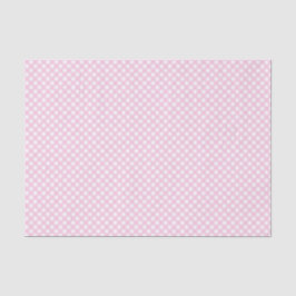 Rosa Gingham Pattern Seidenpapier