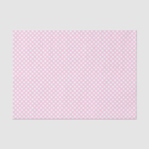 Rosa Gingham Pattern Seidenpapier