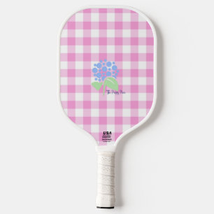 Rosa Gingham Pickleball Schläger
