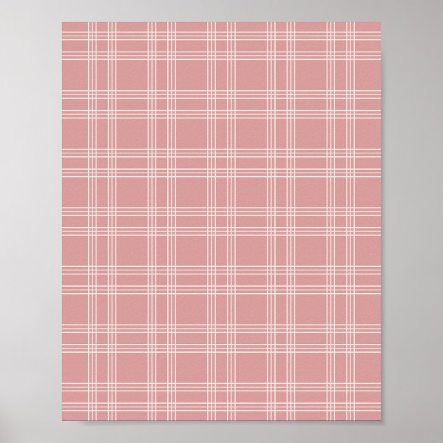 Rosa Gingham Poster (Vorne)